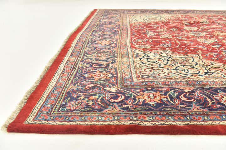 10' x 13' 5 Hand Knotted Farahan Persian Wool Rug