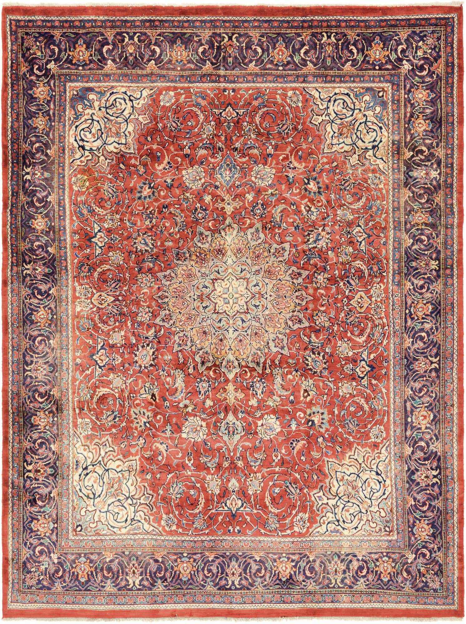 10' x 13' 5 Hand Knotted Farahan Persian Wool Rug
