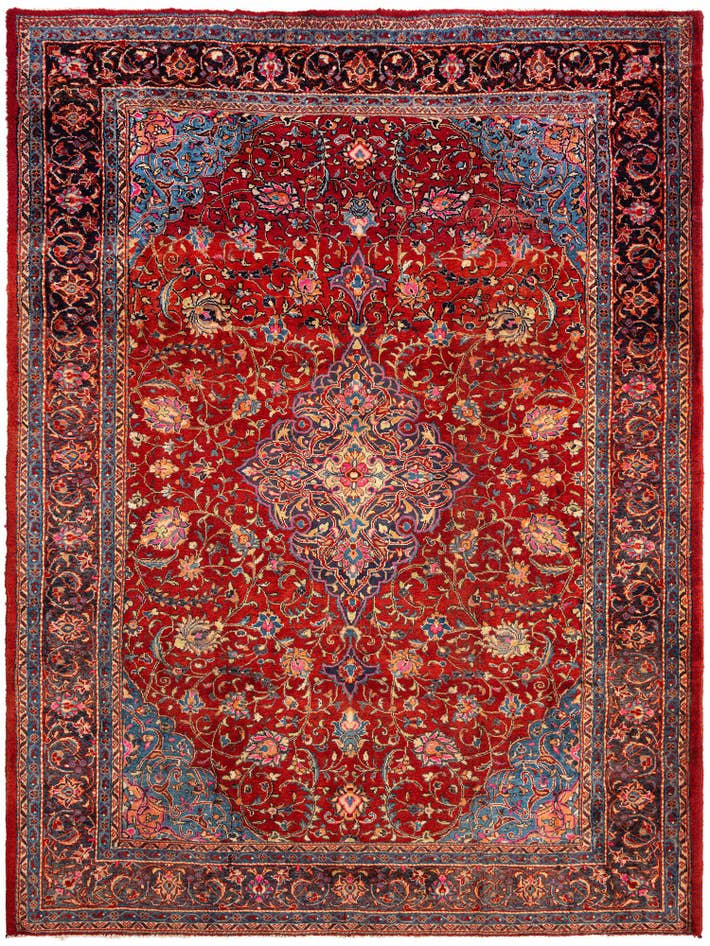 Detail image of 8' 4 x 11' 3 Farahan Wool Rug