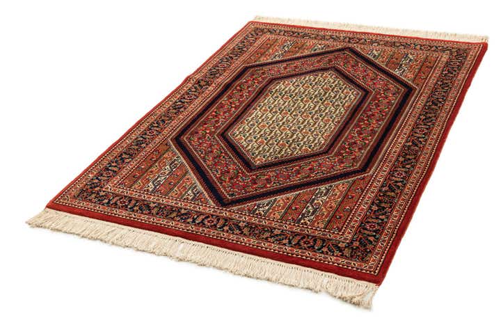 4' 5 x 6' 6 Hand Knotted Farahan Oriental Wool Rug