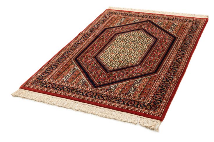 Detail image of 4' 5 x 6' 6 Hand Knotted Farahan Oriental Wool Rug