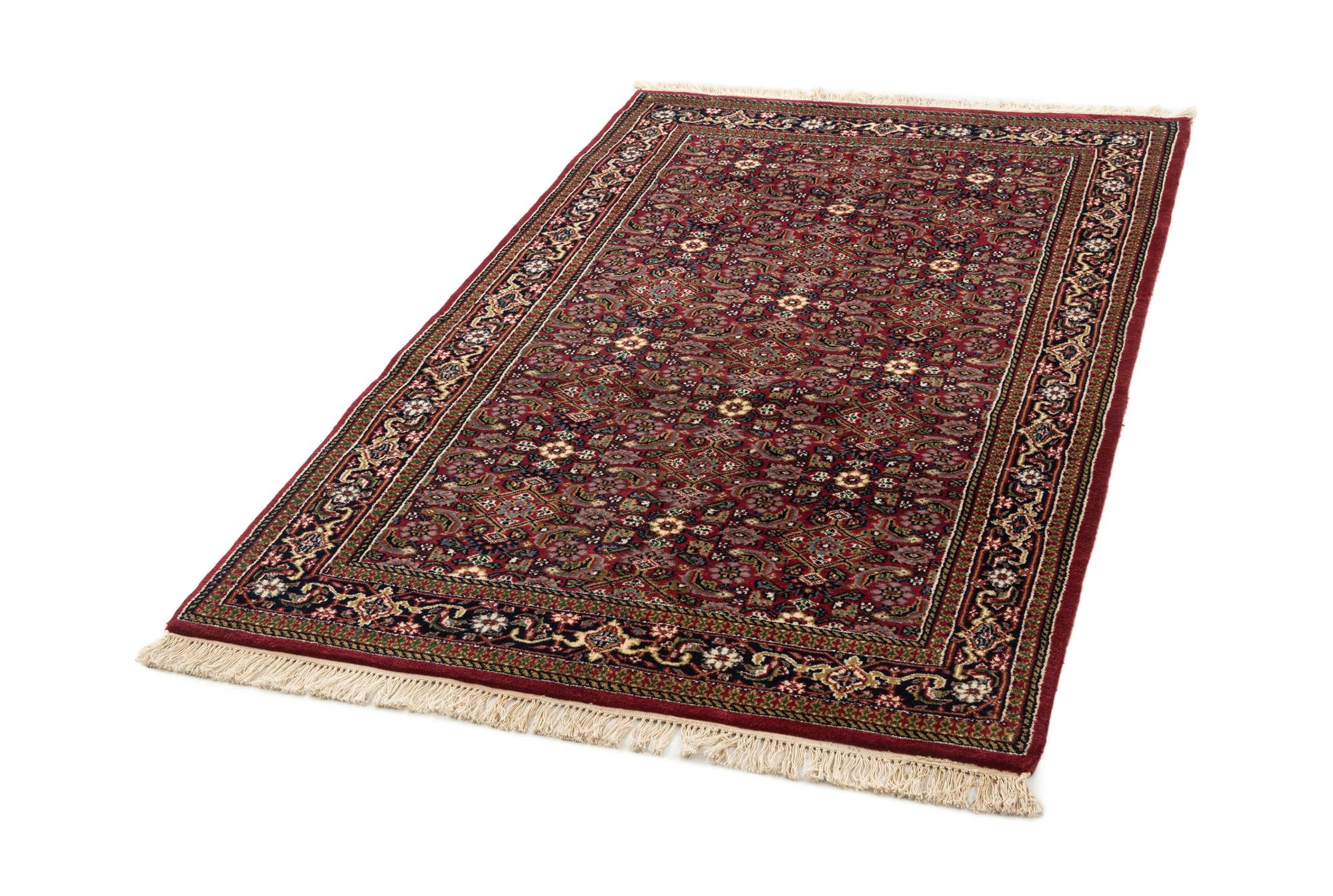 4' x 6' 8 Hand Knotted Farahan Wool Rug