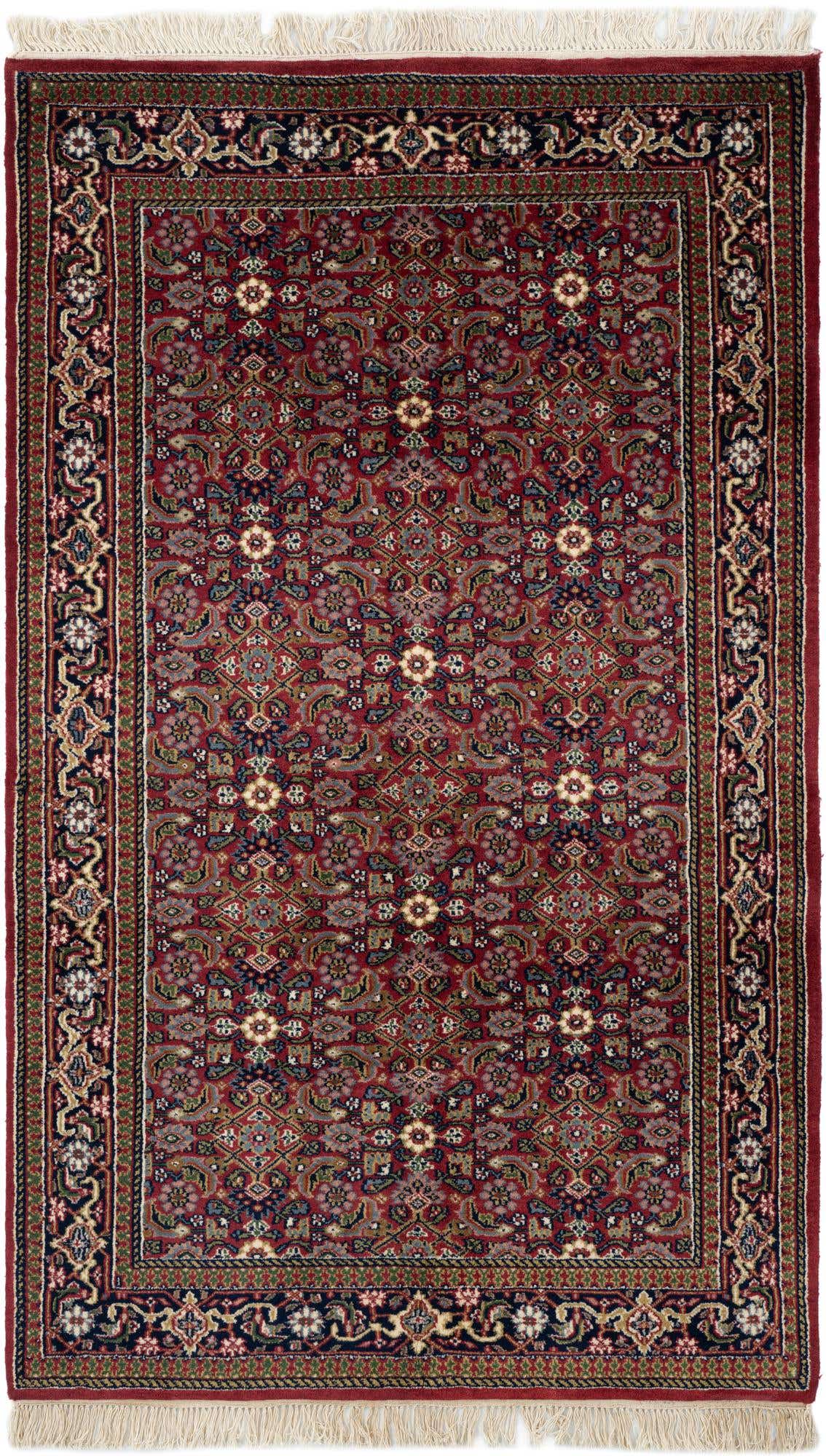 4' x 6' 8 Hand Knotted Farahan Wool Rug