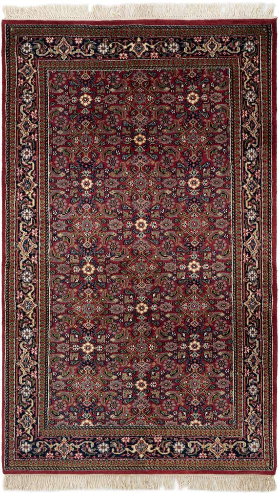 4' x 6' 8 Hand Knotted Farahan Wool Rug
