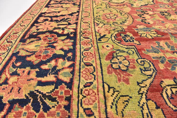 Detail image of 8' 9 x 12' Hand Knotted Farahan Persian Wool Rug