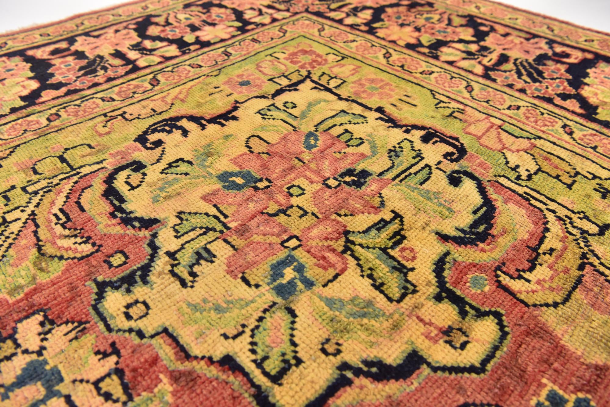 8' 9 x 12' Hand Knotted Farahan Persian Wool Rug