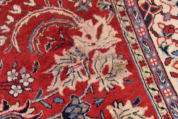 10' x 13' 2 Hand Knotted Farahan Persian Wool Rug