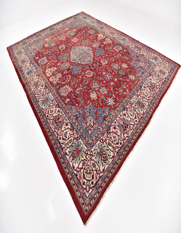 Detail image of 10' x 13' 2 Hand Knotted Farahan Persian Wool Rug