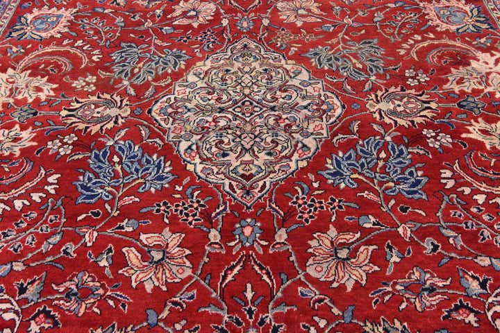 10' x 13' 2 Hand Knotted Farahan Persian Wool Rug