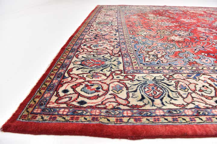 10' x 13' 2 Hand Knotted Farahan Persian Wool Rug