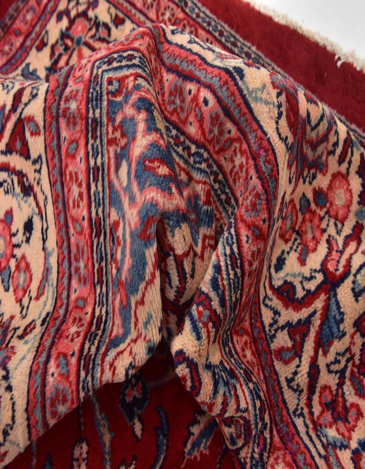 Detail image of 10' 6 x 13' 9 Hand Knotted Farahan Persian Wool Rug