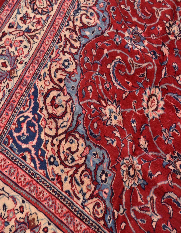 Detail image of 10' 6 x 13' 9 Hand Knotted Farahan Persian Wool Rug