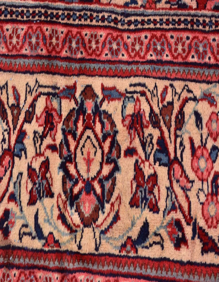 Detail image of 10' 6 x 13' 9 Hand Knotted Farahan Persian Wool Rug