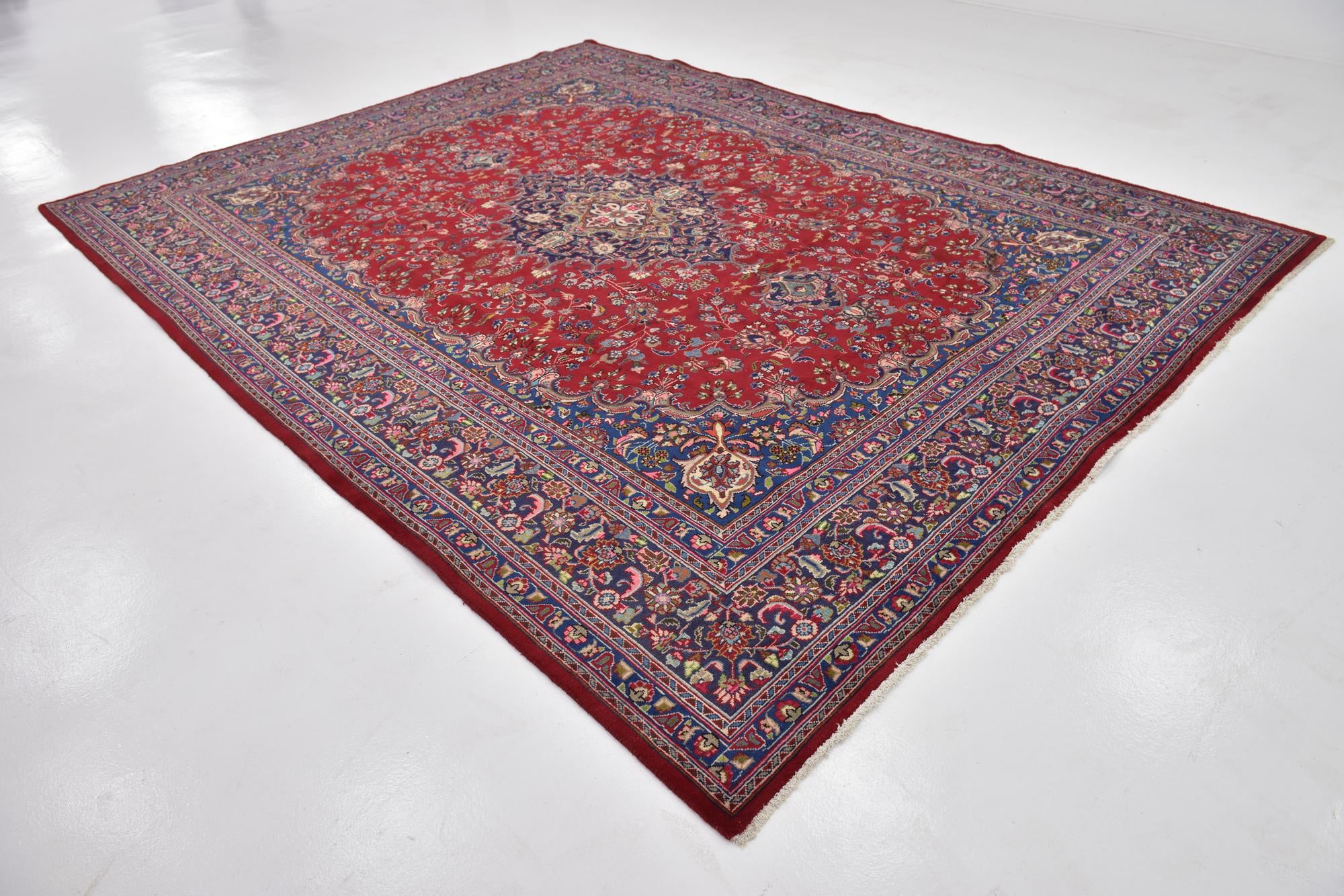 9' 8 x 12' 8 Hand Knotted Farahan Persian Wool Rug