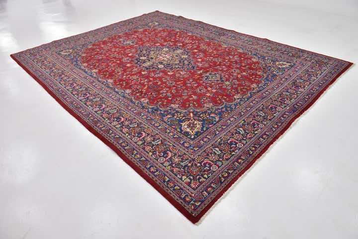9' 8 x 12' 8 Hand Knotted Farahan Persian Wool Rug