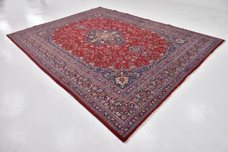Detail image of 9' 8 x 12' 8 Hand Knotted Farahan Persian Wool Rug