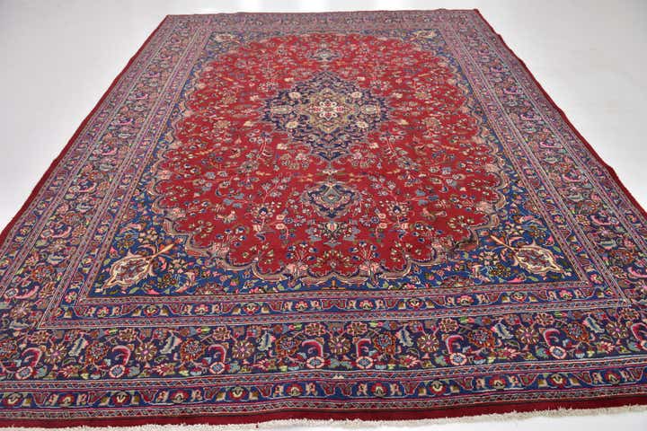 9' 8 x 12' 8 Hand Knotted Farahan Persian Wool Rug