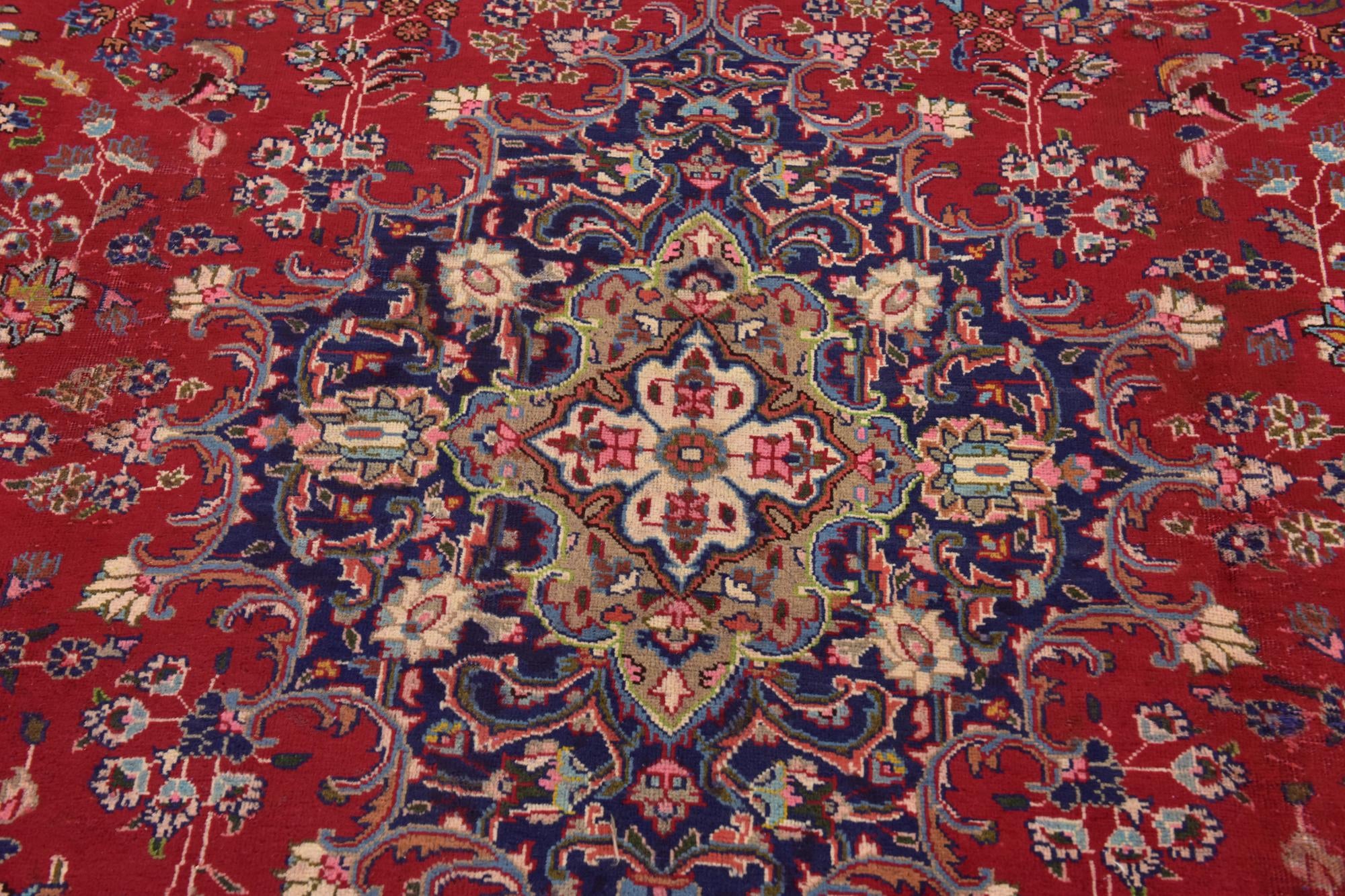 9' 8 x 12' 8 Hand Knotted Farahan Persian Wool Rug