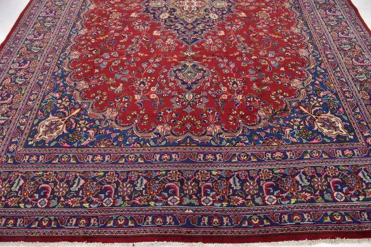 Detail image of 9' 8 x 12' 8 Hand Knotted Farahan Persian Wool Rug