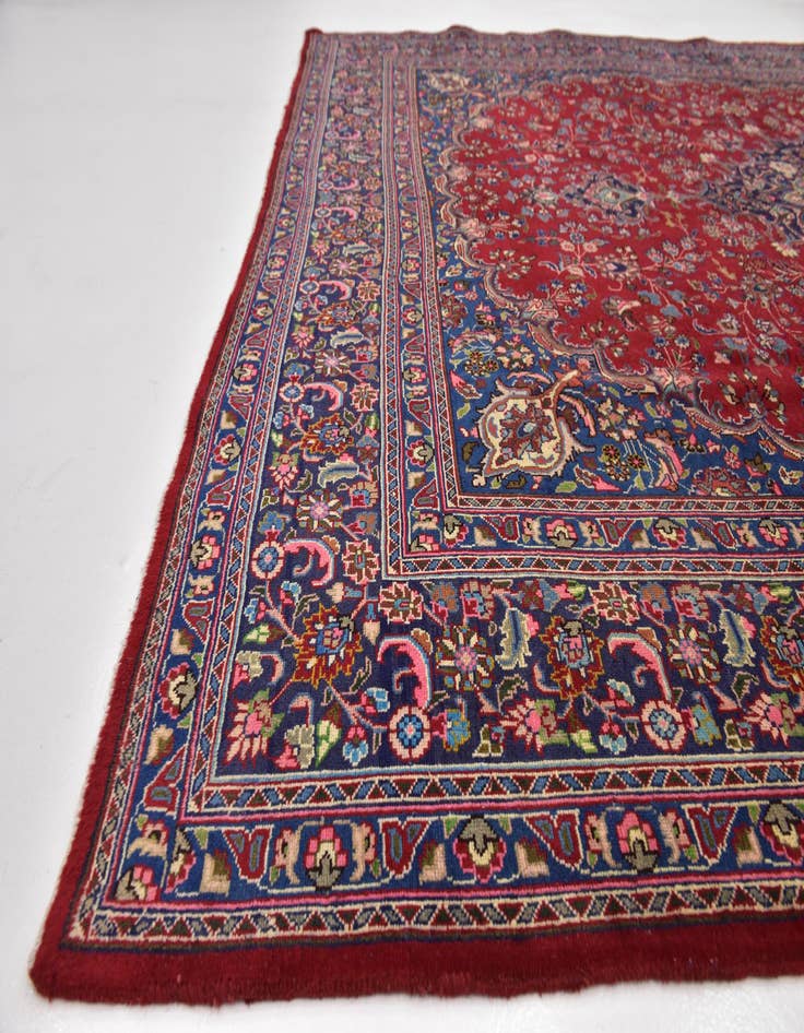Detail image of 9' 8 x 12' 8 Hand Knotted Farahan Persian Wool Rug