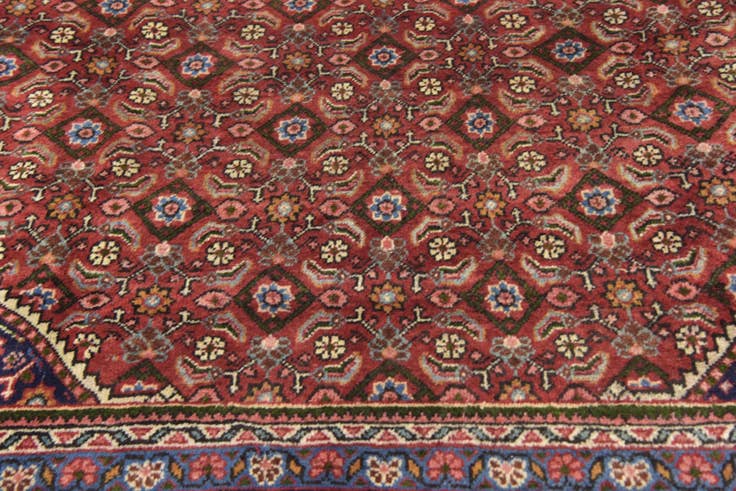 Detail image of 9' 9 x 13' Hand Knotted Farahan Persian Wool Rug