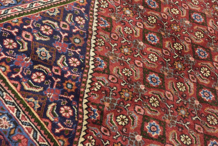 Detail image of 9' 9 x 13' Hand Knotted Farahan Persian Wool Rug