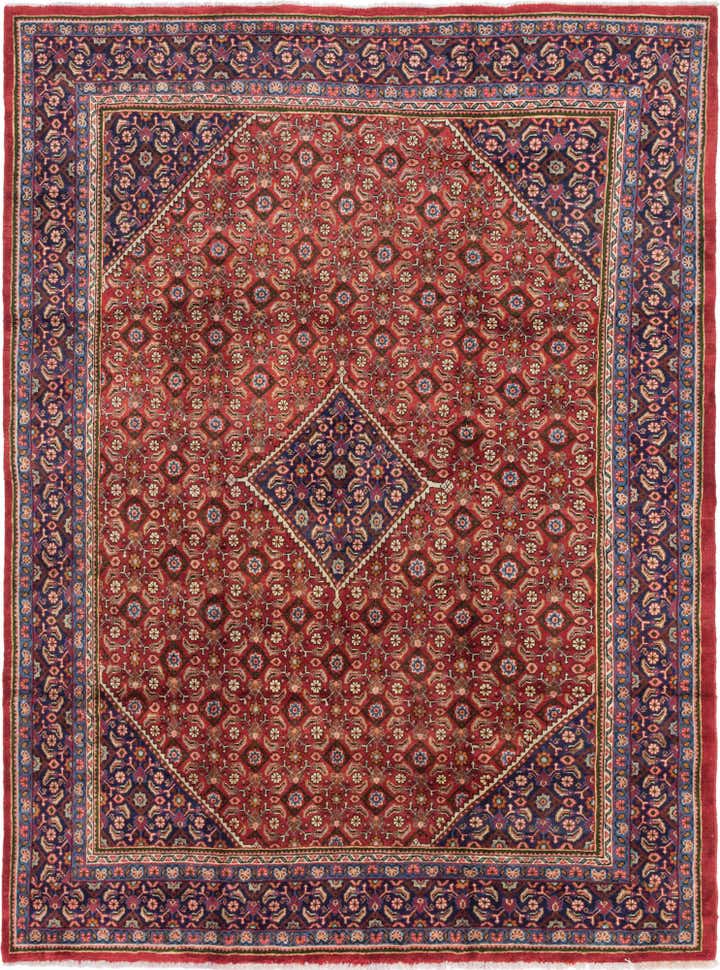 9' 9 x 13' Hand Knotted Farahan Persian Wool Rug