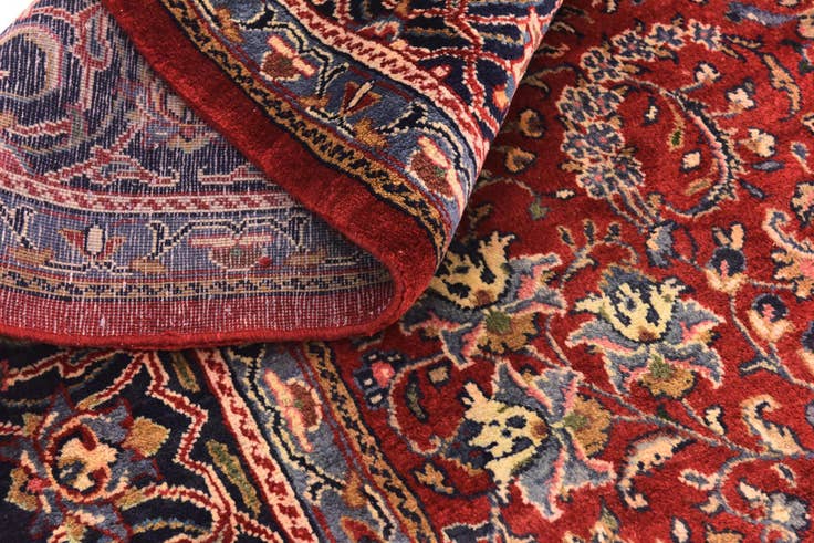 Detail image of 9' 10 x 13' Hand Knotted Farahan Persian Wool Rug