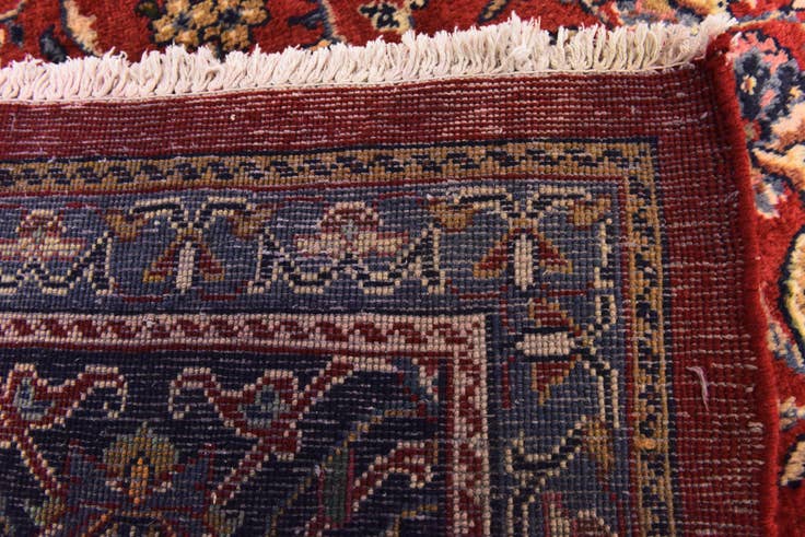 Detail image of 9' 10 x 13' Hand Knotted Farahan Persian Wool Rug
