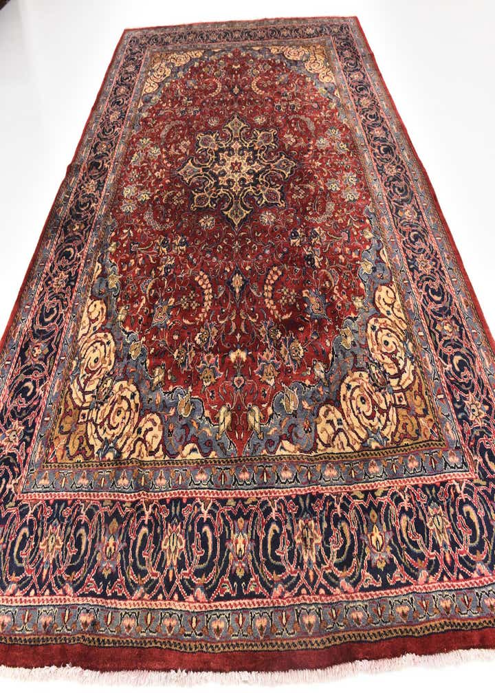 9' 10 x 13' Hand Knotted Farahan Persian Wool Rug
