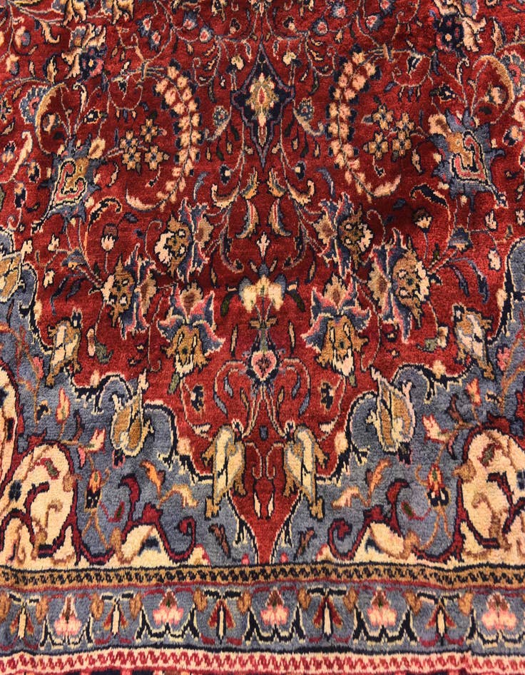 Detail image of 9' 10 x 13' Hand Knotted Farahan Persian Wool Rug