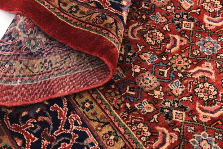 9' 6 x 12' 7 Hand Knotted Farahan Persian Wool Rug