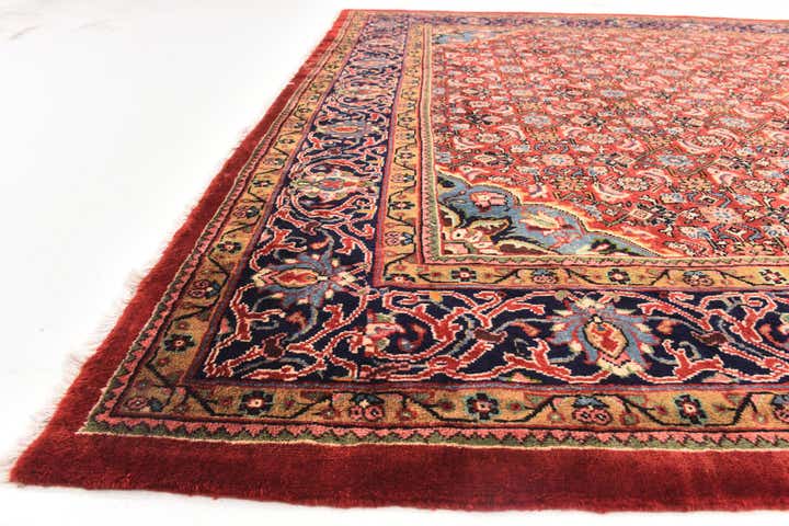9' 6 x 12' 7 Hand Knotted Farahan Persian Wool Rug