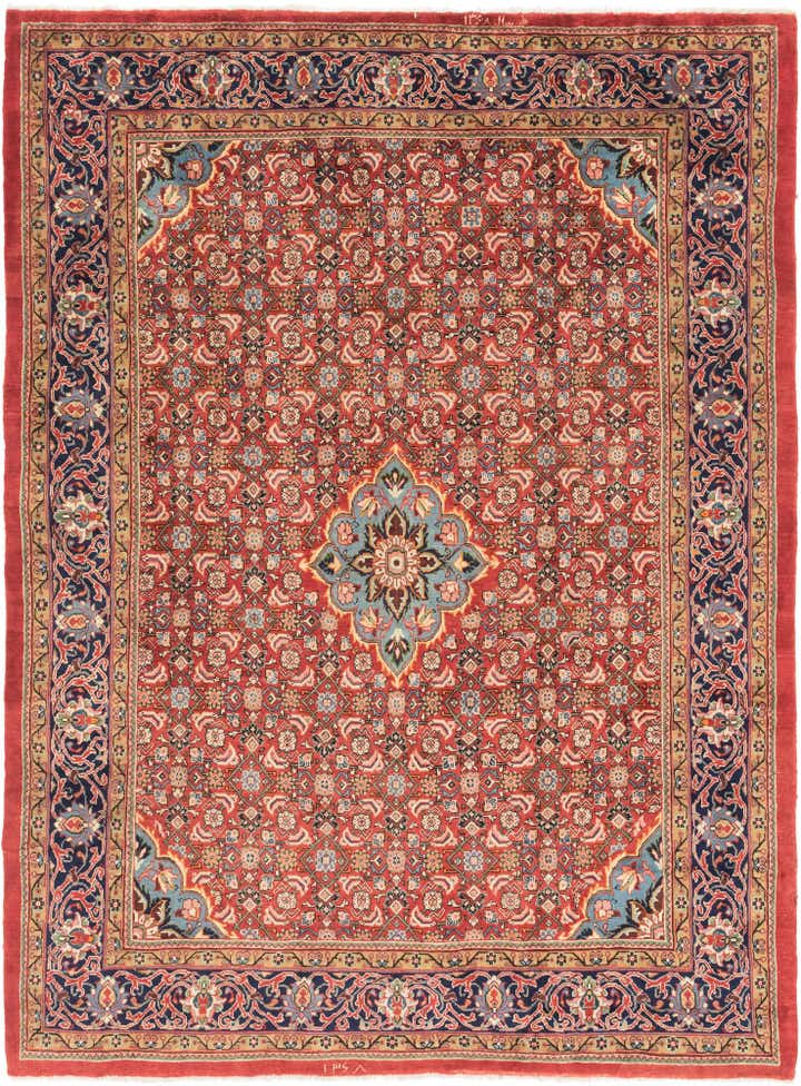 9' 6 x 12' 7 Hand Knotted Farahan Persian Wool Rug