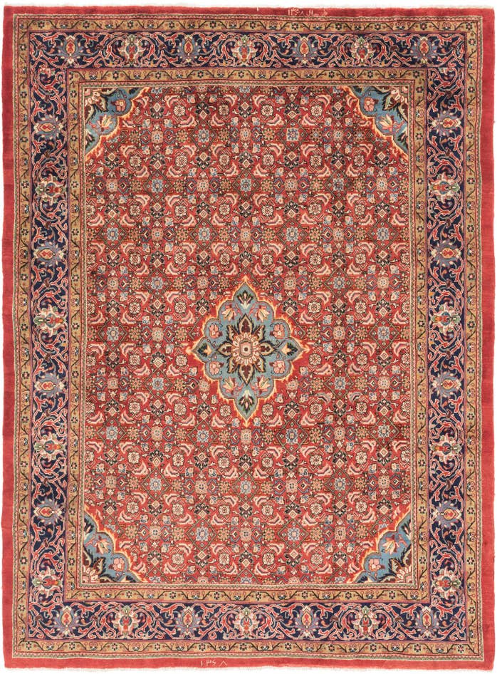 Detail image of 9' 6 x 12' 7 Hand Knotted Farahan Persian Wool Rug