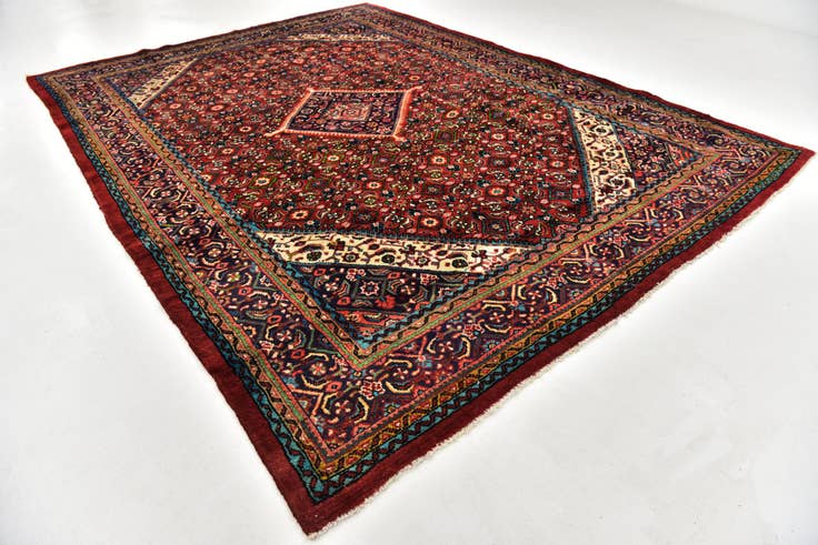 Detail image of 9' 6 x 13' Hand Knotted Farahan Persian Wool Rug