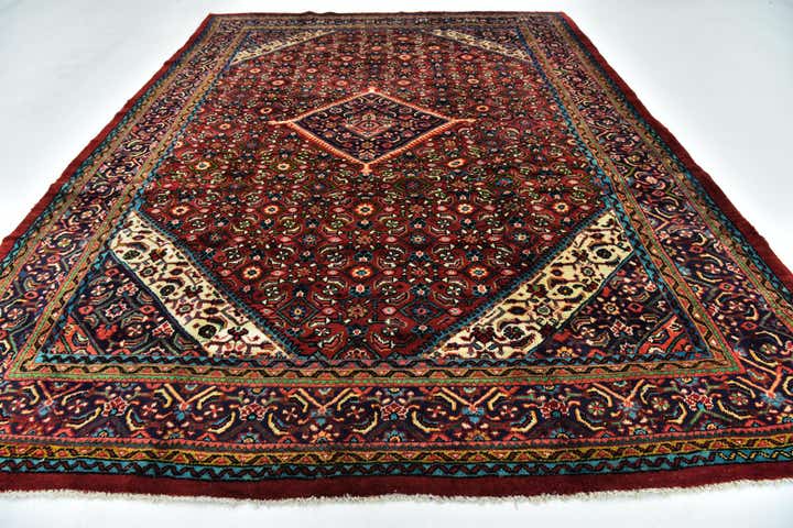 9' 6 x 13' Hand Knotted Farahan Persian Wool Rug