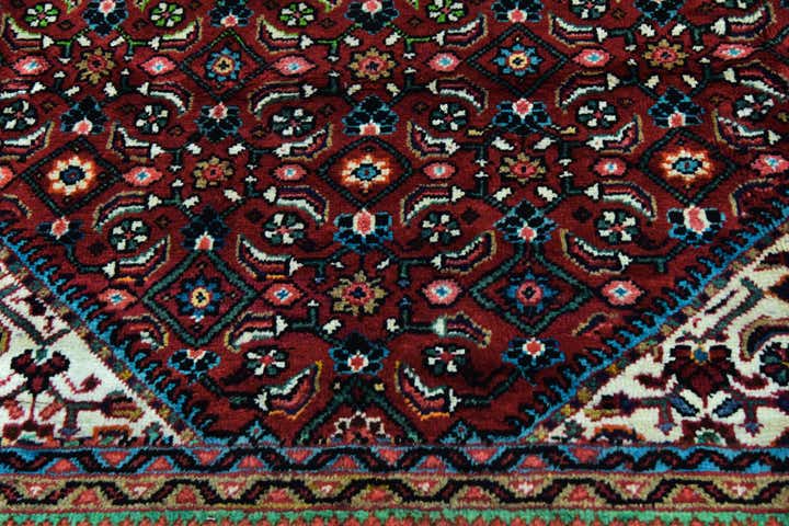 9' 6 x 13' Hand Knotted Farahan Persian Wool Rug