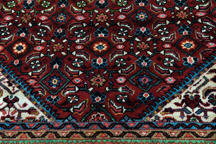 Detail image of 9' 6 x 13' Hand Knotted Farahan Persian Wool Rug