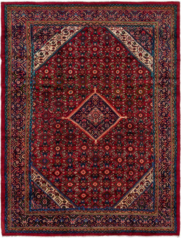 9' 6 x 13' Hand Knotted Farahan Persian Wool Rug