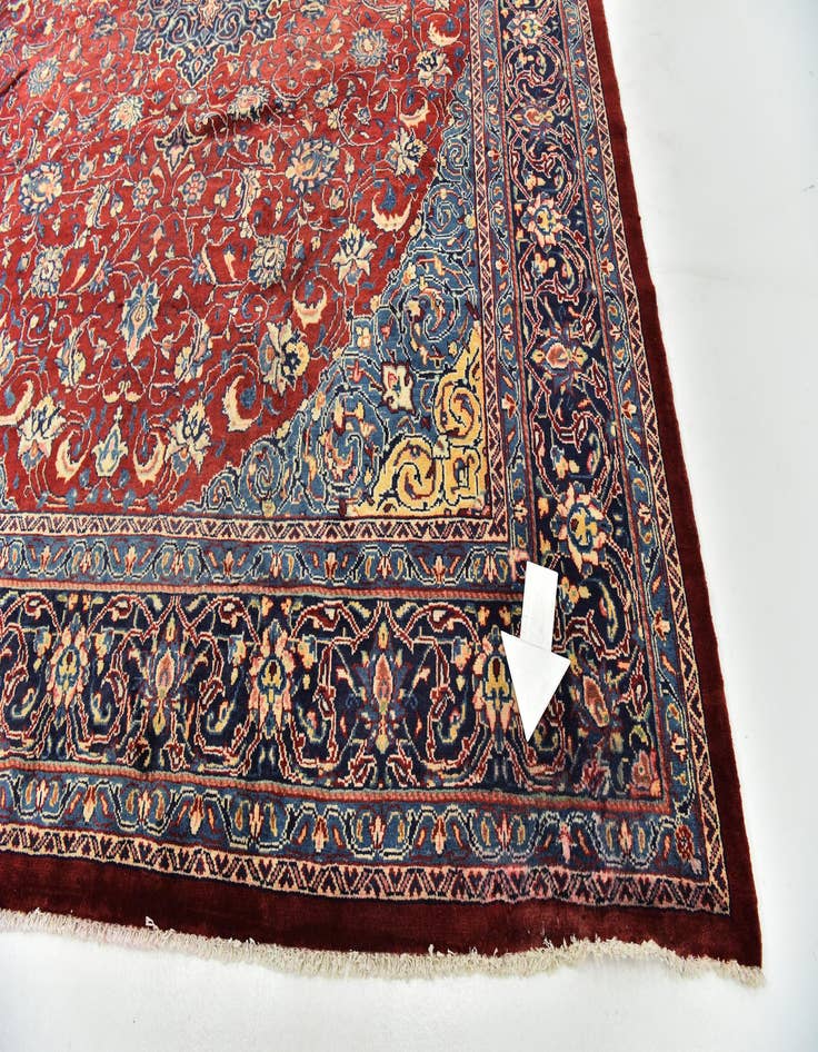 Detail image of 10' x 13'  Hand Knotted Farahan Persian Wool Rug