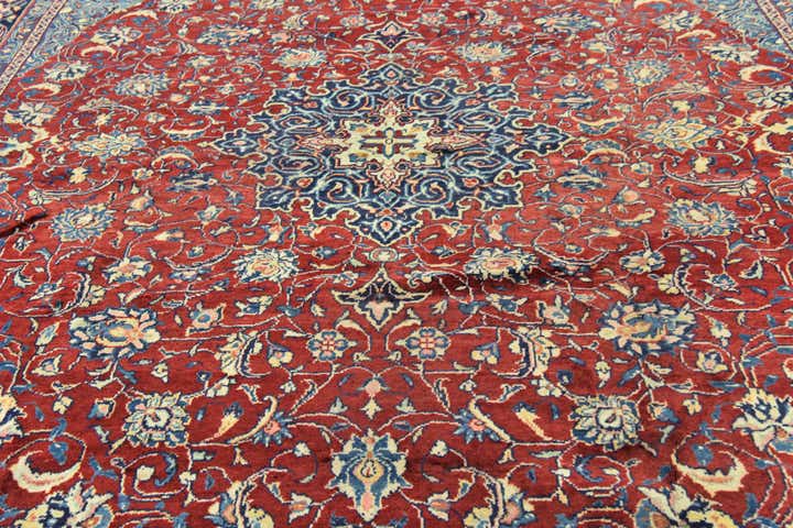10' x 13' Hand Knotted Farahan Persian Wool Rug