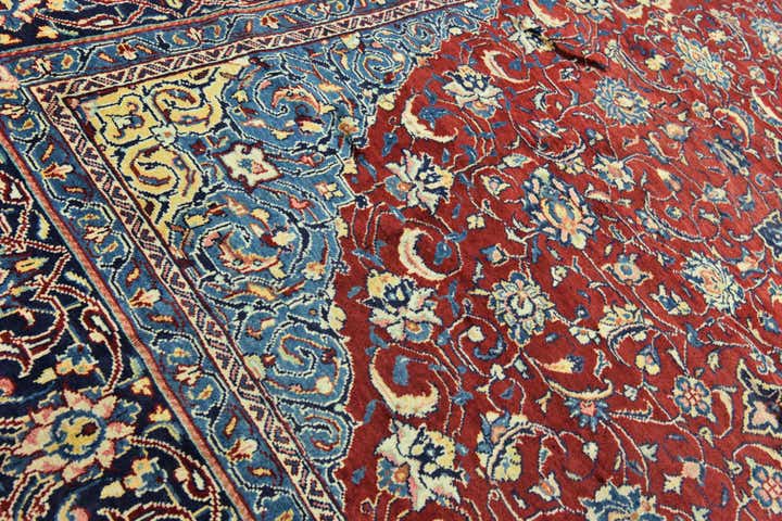 10' x 13' Hand Knotted Farahan Persian Wool Rug