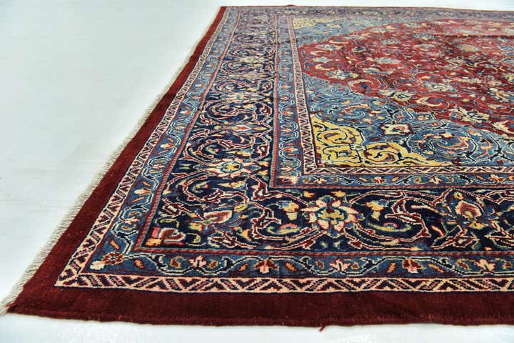 10' x 13' Hand Knotted Farahan Persian Wool Rug