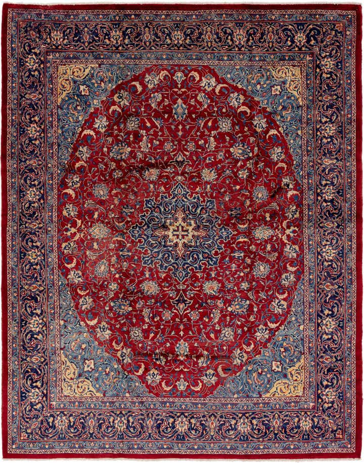 10' x 13' Hand Knotted Farahan Persian Wool Rug