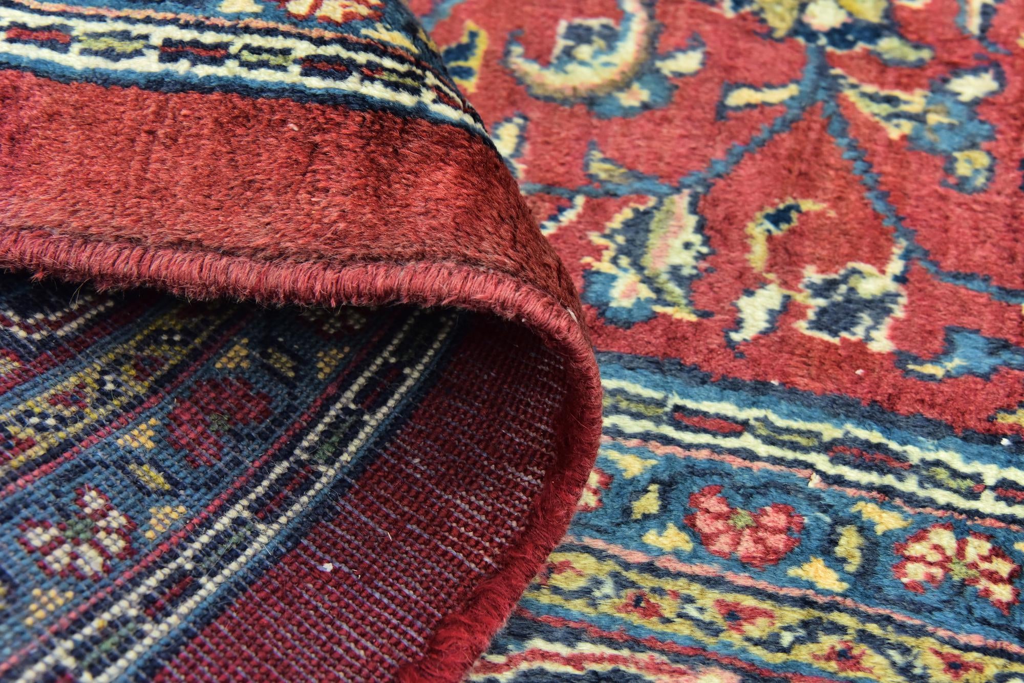 9' 6 x 13' Hand Knotted Farahan Persian Wool Rug