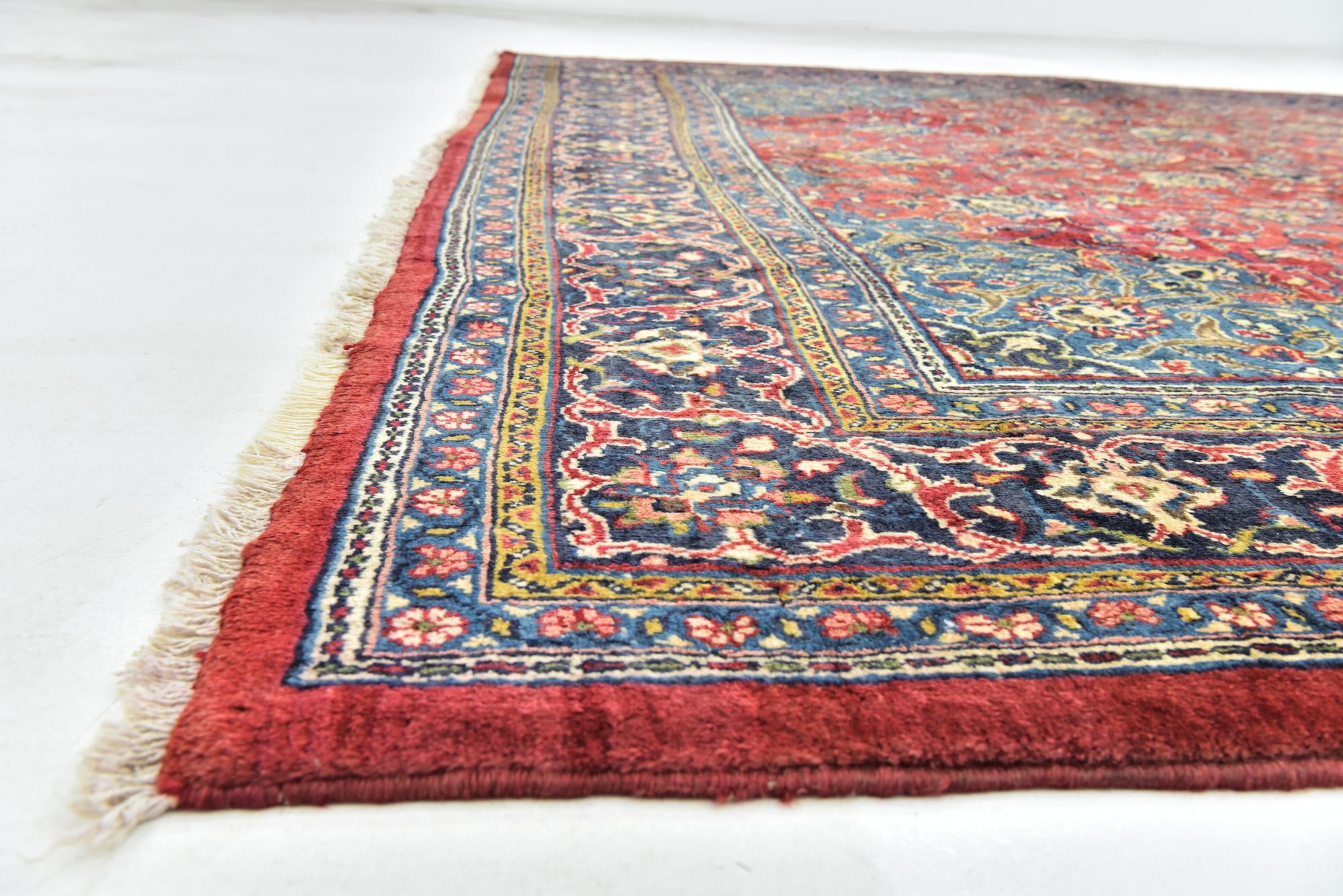 9' 6 x 13' Hand Knotted Farahan Persian Wool Rug