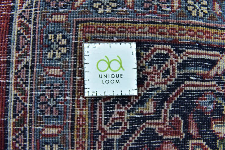 Detail image of 9' 10 x 13' 2 Hand Knotted Farahan Persian Wool Rug