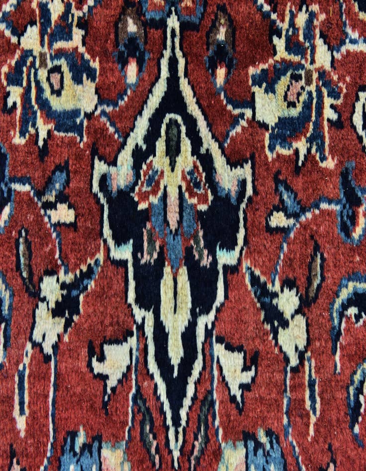 Detail image of 9' 10 x 13' 2 Hand Knotted Farahan Persian Wool Rug