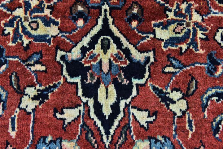 9' 10 x 13' 2 Hand Knotted Farahan Persian Wool Rug